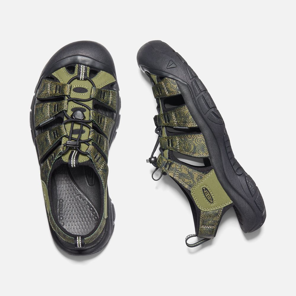 Keen Outdoor Sandalet Erkek Zeytin Yeşili/Siyah - Newport H2 - Türkiye ETBG56193